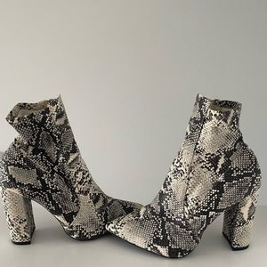 Snakeskin Ankle Boots